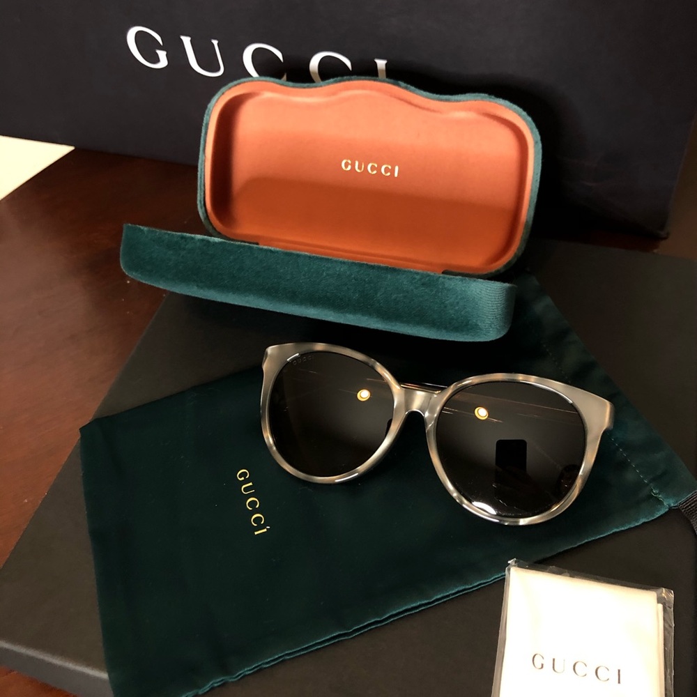 Silver Marble Gucci Sunglasses